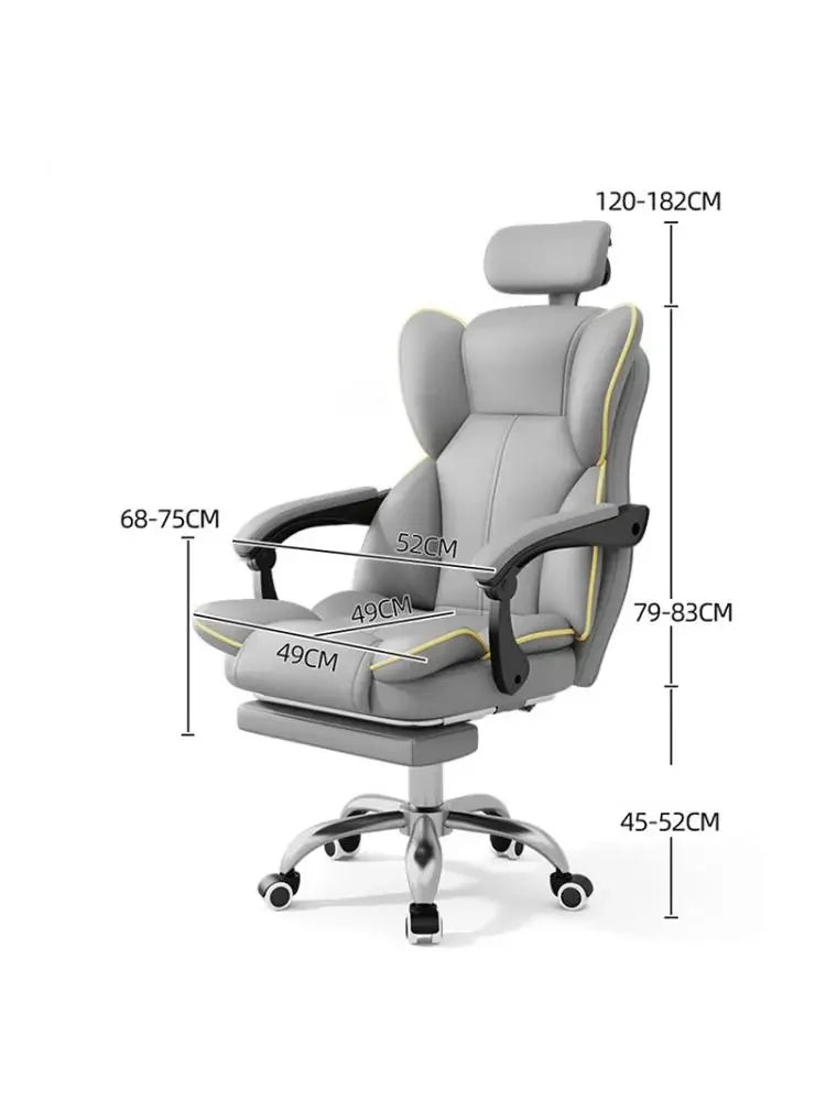 Lift Ergonomic Gaming Computer Chair Gamer Pc Adjustable Office Chairs Latex Cushion Foot Rest Sedia Gamimg Home Furniture