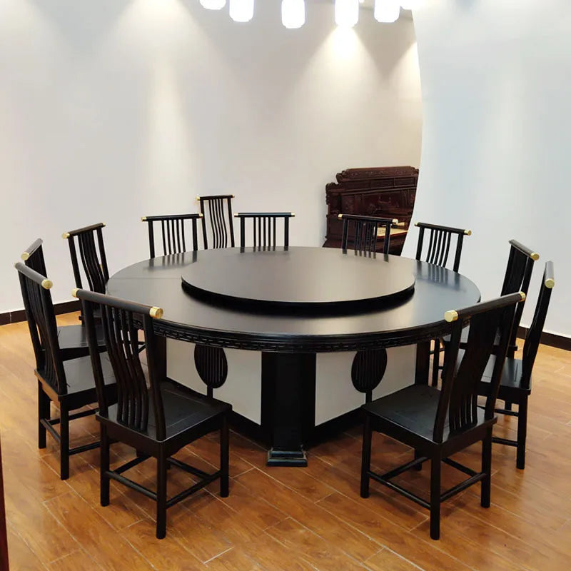 Hotel dining table electric large round table automatic dining table 16/18/20 people Newrestaurant private room rotatin