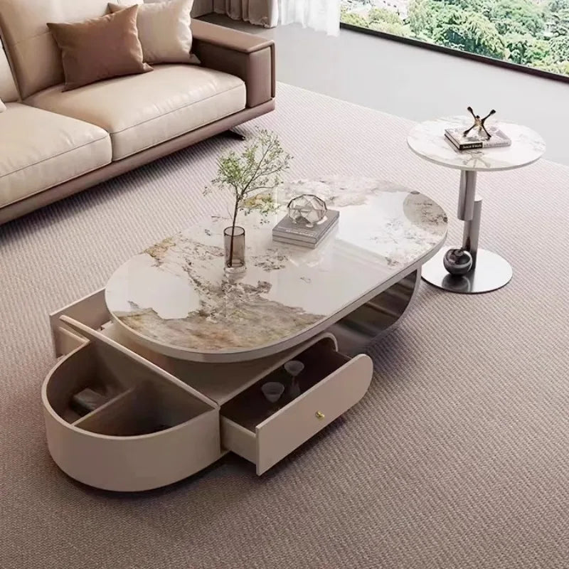 Living Room Elegant Coffee Table Nordic Mobile Modern Luxury Nordic Center Table Design Table Basse De Salon House Furniture