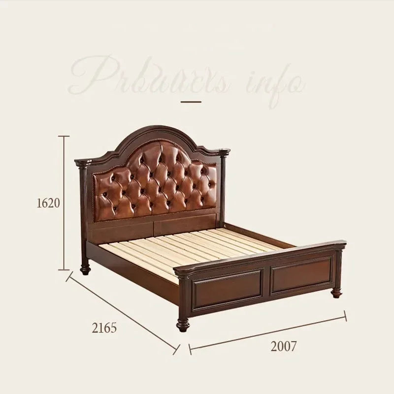 Sommiers Designer Bedding King Frame Headboards Sleeping Lit Double Bed Set Shelf Complete Pliable Cama Bedroom Furniture