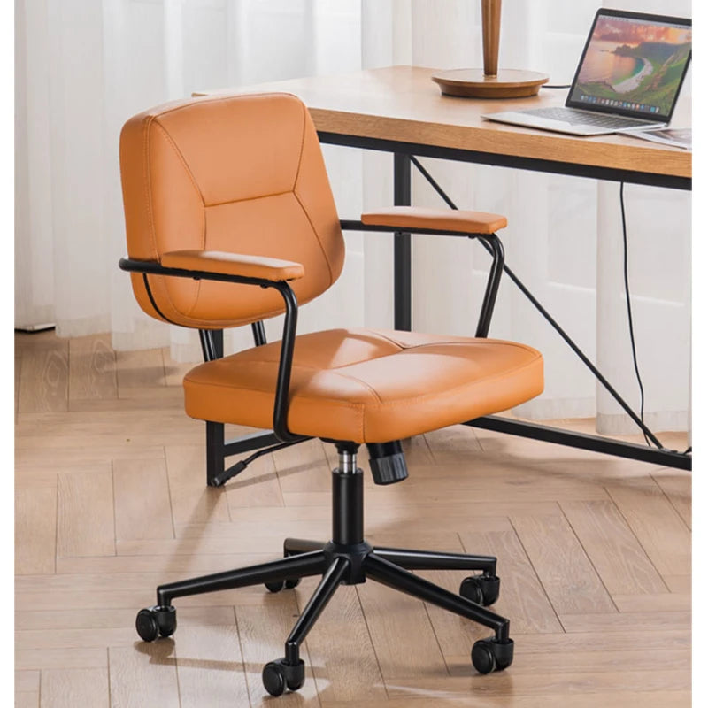 Nordic Light Luxury Office Chair Home Use Comfortable And Leisurely Sitting Office Chair Study Desk Support Lift Furniture