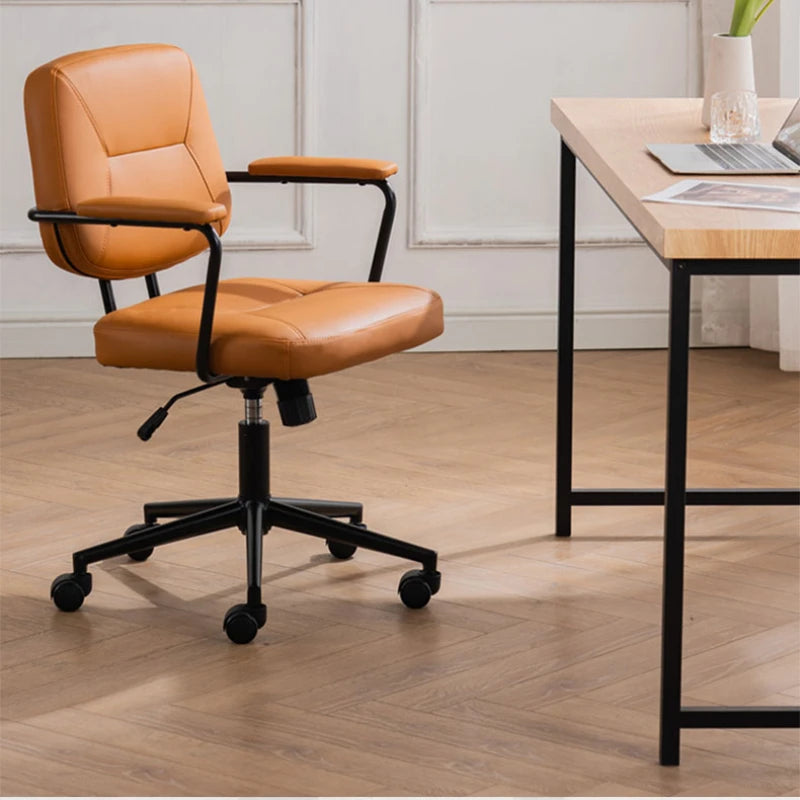 Nordic Light Luxury Office Chair Home Use Comfortable And Leisurely Sitting Office Chair Study Desk Support Lift Furniture