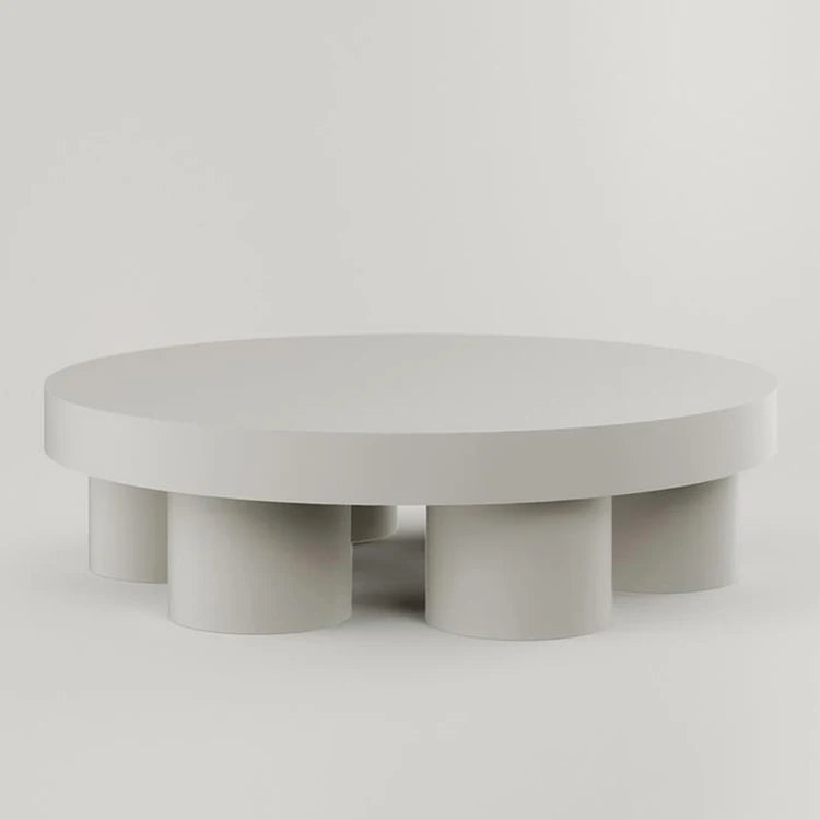 Nordic Style round Tea Table Ins Style Minimalist Small Apartment Coffee Table Combination Solid Wood round round Tea Table